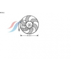 PE7513 AVA Вентилятор, охлаждение двигателя