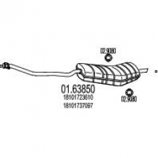 01.63850 MTS Глушитель выхлопных газов конечный