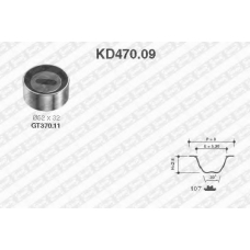 KD470.09 SNR Комплект ремня грм