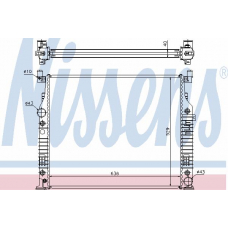 62576A NISSENS Радиатор, охлаждение двигателя