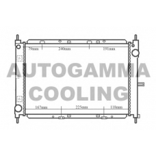 104551 AUTOGAMMA Радиатор, охлаждение двигателя