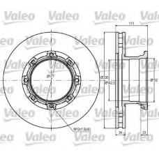 187083 VALEO Тормозной диск