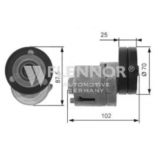 FA23945 FLENNOR Натяжной ролик, поликлиновой  ремень
