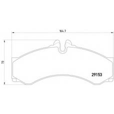 MDB2795 DON Комплект тормозных колодок, дисковый тормоз