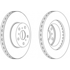 DDF1055-1 FERODO Тормозной диск