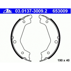 03.0137-3009.2 ATE Комплект тормозных колодок, стояночная тормозная с