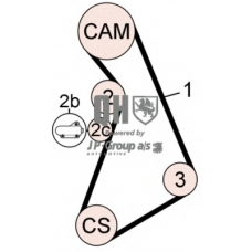 1112108919 Jp Group Комплект ремня ГРМ
