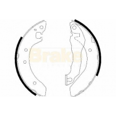 SH2176 BRAKE ENGINEERING Комплект тормозных колодок