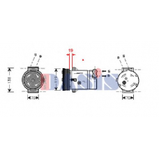852230N AKS DASIS Компрессор, кондиционер