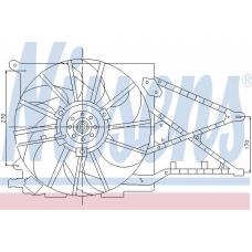 85176 NISSENS Вентилятор, охлаждение двигателя