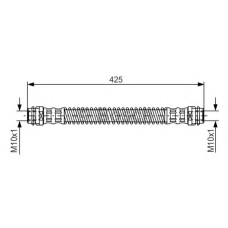 1 987 476 330 BOSCH Тормозной шланг