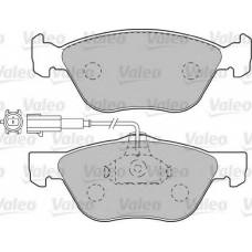 598990 VALEO Комплект тормозных колодок, дисковый тормоз