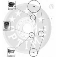 SK-1378 OPTIMAL Комплект ремня грм