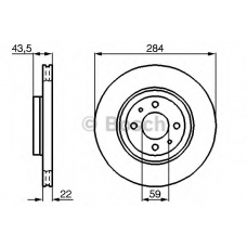 0 986 479 B49 BOSCH Тормозной диск