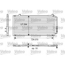 816921 VALEO Конденсатор, кондиционер