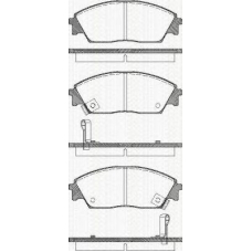 8110 40977 TRISCAN Комплект тормозных колодок, дисковый тормоз