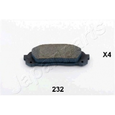 PP-232AF JAPANPARTS Комплект тормозных колодок, дисковый тормоз