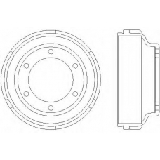 61248 PAGID Тормозной барабан