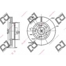 BD1941 DJ PARTS Тормозной диск