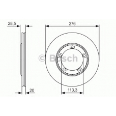 0 986 479 R59 BOSCH Тормозной диск