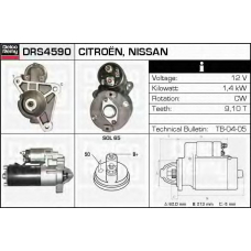 DRS4590 DELCO REMY Стартер
