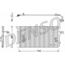 DCN02027 DENSO Конденсатор, кондиционер