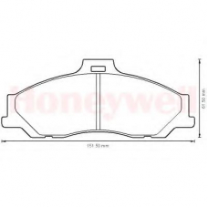 572537B BENDIX Комплект тормозных колодок, дисковый тормоз