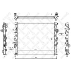 10-26464-SX STELLOX Радиатор, охлаждение двигателя