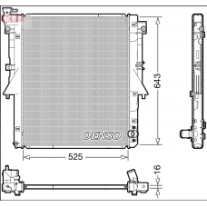 1350A811 MITSUBISHI Радиатор в сборе