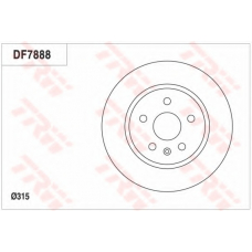 DF7888 TRW Тормозной диск