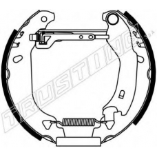 6108 TRUSTING Комплект тормозных колодок