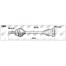 7003 GLO Приводной вал