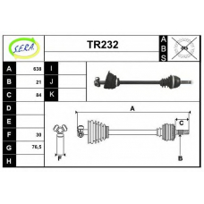 TR232 SERA Приводной вал