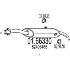 01.66330 MTS Глушитель выхлопных газов конечный