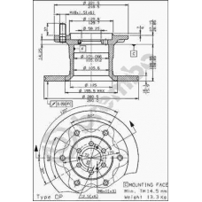 08.5079.10 BREMBO Тормозной диск