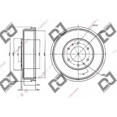 BR1107 DJ PARTS Тормозной барабан