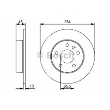 0 986 479 516 BOSCH Тормозной диск