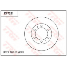 DF7251 TRW Тормозной диск