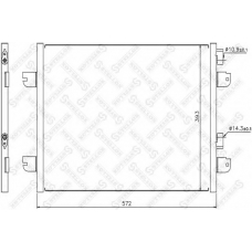 10-45174-SX STELLOX Конденсатор, кондиционер