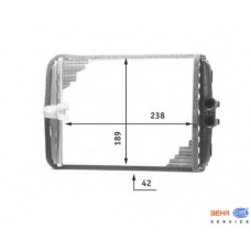 8FH 351 311-681 HELLA Теплообменник, отопление салона