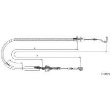 11.0823 CABOR Тросик газа