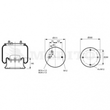 MLF8183 MERITOR Кожух пневматической рессоры