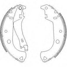 Z4125.01 WOKING Комплект тормозных колодок