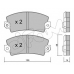 822-005-1 CIFAM Комплект тормозных колодок, дисковый тормоз