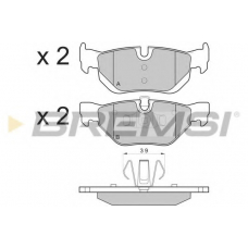 BP3194 BREMSI Комплект тормозных колодок, дисковый тормоз