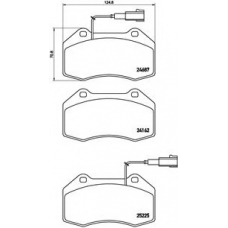 P 23 139 BREMBO Комплект тормозных колодок, дисковый тормоз