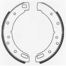 BS784 QUINTON HAZELL Комплект тормозных колодок, стояночная тормозная с