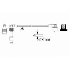 0 986 357 162 BOSCH Комплект проводов зажигания