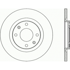 BDR1717.10 OPEN PARTS Тормозной диск