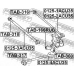 TAB-166RUB FEBEST Втулка, рычаг колесной подвески